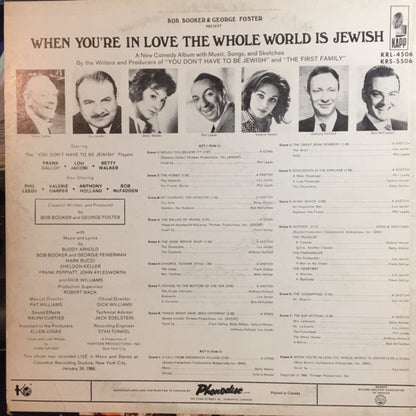 Bob Booker, George Foster : When You're In Love The Whole World Is Jewish (LP, Album, Mono)