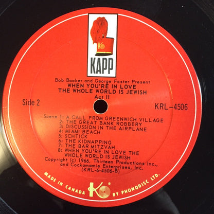 Bob Booker, George Foster : When You're In Love The Whole World Is Jewish (LP, Album, Mono)