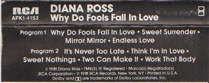 Diana Ross : Why Do Fools Fall In Love (Cass, Album)