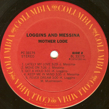 Loggins And Messina : Mother Lode (LP, Album, Ter)