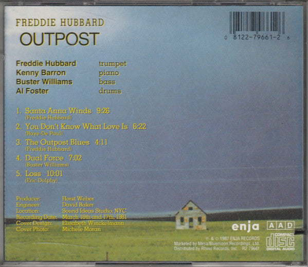 Freddie Hubbard : Outpost (CD, Album, RE)