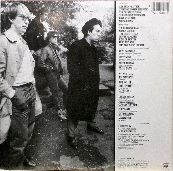 Elvis Costello And The Attractions* : Punch The Clock (LP, Album, Car)