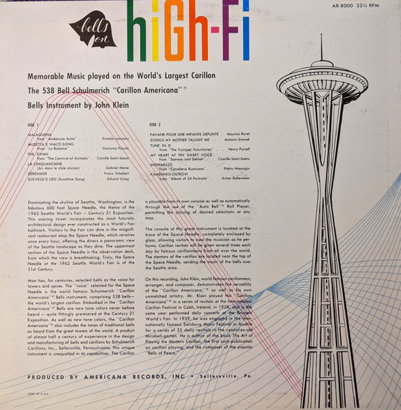 John Klein (2) : Bells On High-Fi (LP, Album)