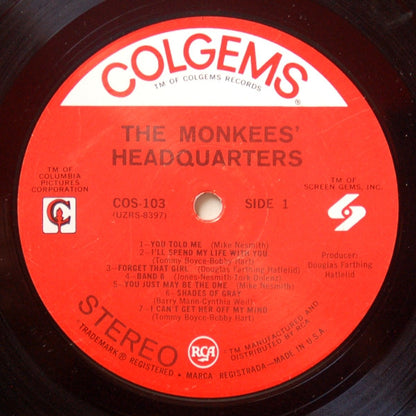 The Monkees : Headquarters (LP, Album, MGM)