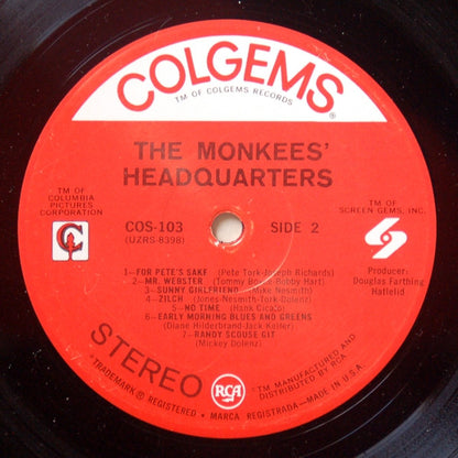 The Monkees : Headquarters (LP, Album, MGM)