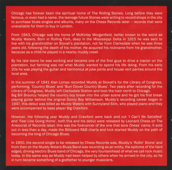 Muddy Waters & The Rolling Stones : Checkerboard Lounge Live Chicago 1981 (CD, Album, RE)