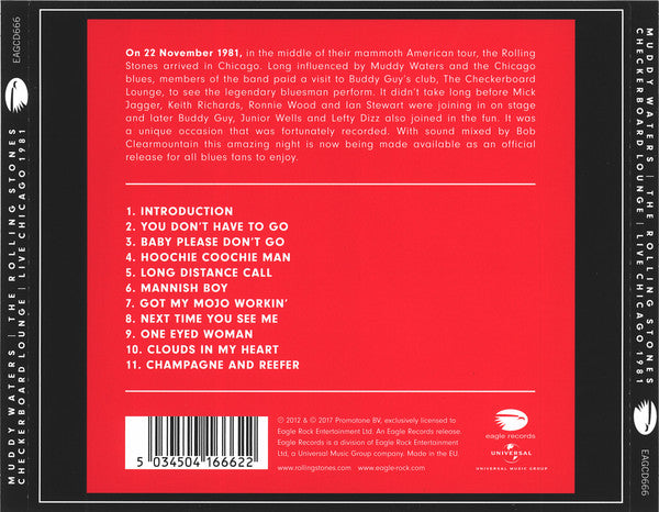Muddy Waters & The Rolling Stones : Checkerboard Lounge Live Chicago 1981 (CD, Album, RE)