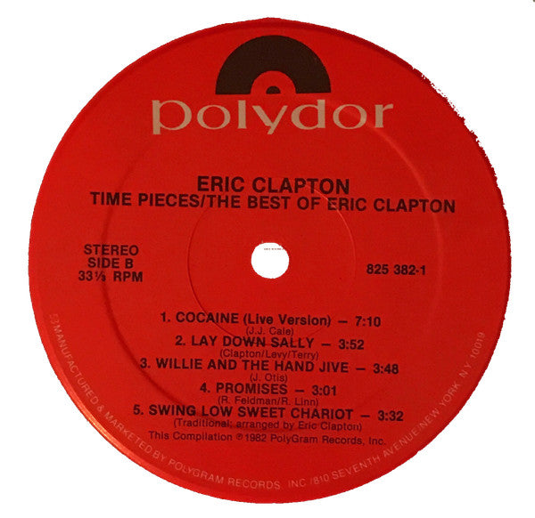 Eric Clapton : Time Pieces - The Best Of Eric Clapton (LP, Comp, RE)