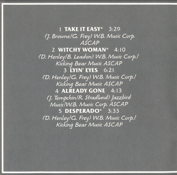 Eagles : Their Greatest Hits (1971-1975) (CD, Album, Comp, Club, RE, Spe)