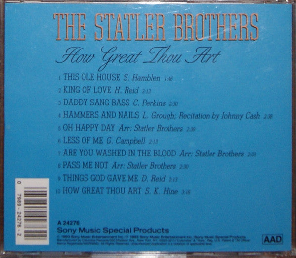 The Statler Brothers : How Great Thou Art (CD, Comp)