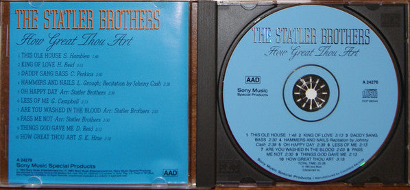 The Statler Brothers : How Great Thou Art (CD, Comp)