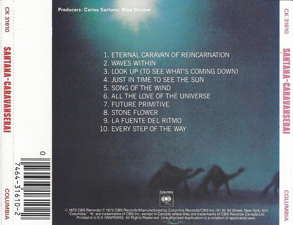 Santana : Caravanserai (CD, Album, RE, RM)