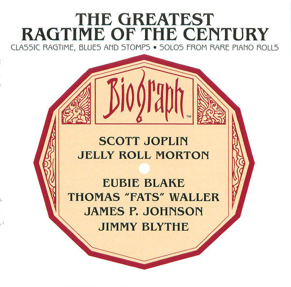 Various : The Greatest Ragtime Of The Century (CD, Comp, RE)