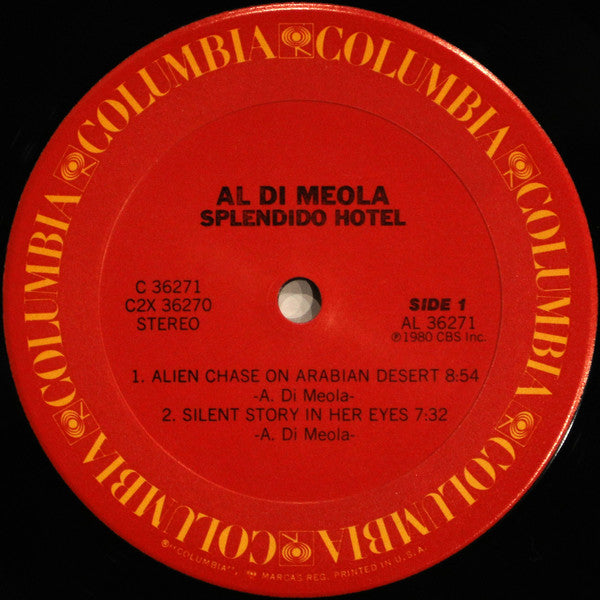Al Di Meola : Splendido Hotel (2xLP, Album, San)