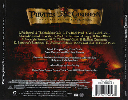 Klaus Badelt : Pirates Of The Caribbean: The Curse Of The Black Pearl (CD, Album)
