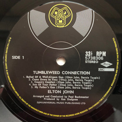 Elton John : Tumbleweed Connection (LP, Album, RE, RM, Gat)