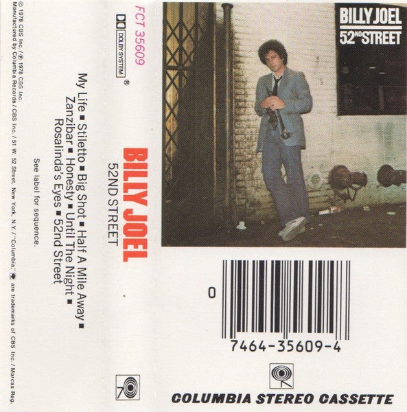 Billy Joel : 52nd Street (Cass, Album, RE)