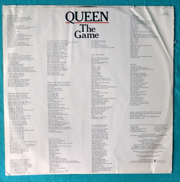Queen : The Game (LP, Album, Club, Pit)