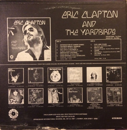 Eric Clapton And The Yardbirds : Eric Clapton And The Yardbirds (LP, Album, RE)
