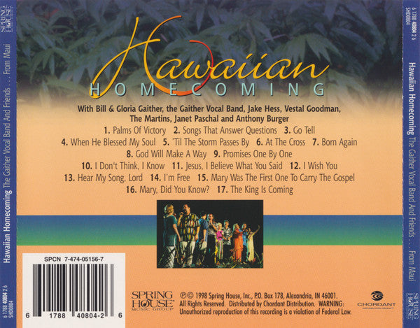 The Gaither Vocal Band and Friends* : Hawaiian Homecoming (CD, Album)