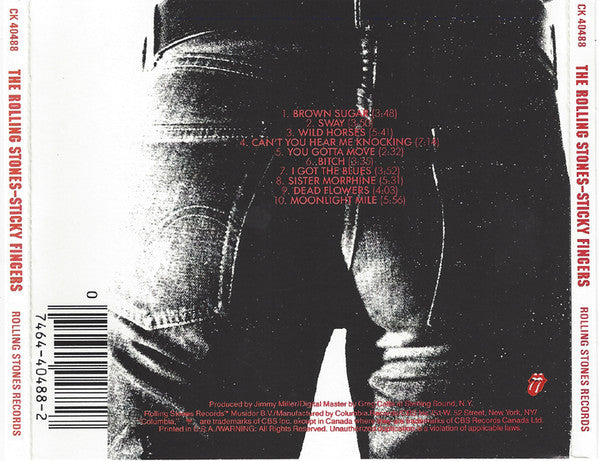 The Rolling Stones : Sticky Fingers (CD, Album, RE)