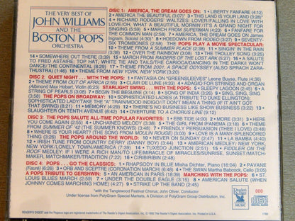 John Williams (4) And Boston Pops Orchestra : The Very Best Of John Williams And The Boston Pops Orchestra (4xCD, Comp + Box)
