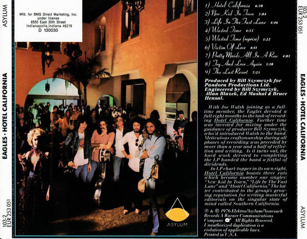 Eagles : Hotel California (CD, Album, Club, RE, SRC)