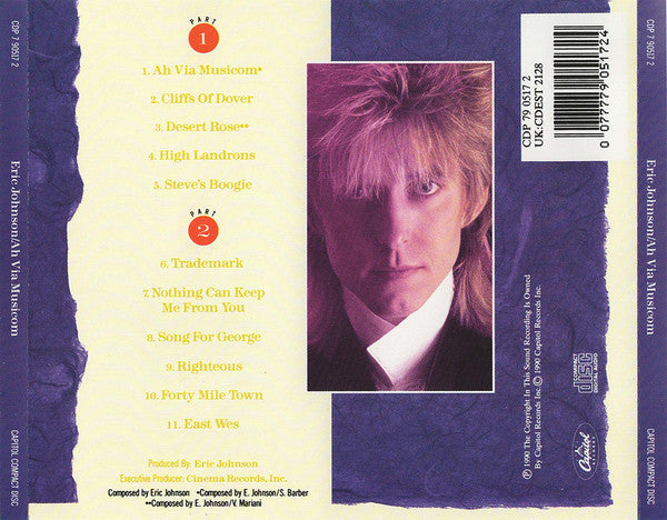 Eric Johnson (2) : Ah Via Musicom (CD, Album)