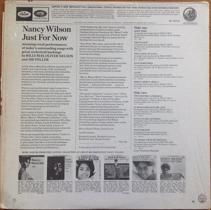 Nancy Wilson : Just For Now (LP, Album)