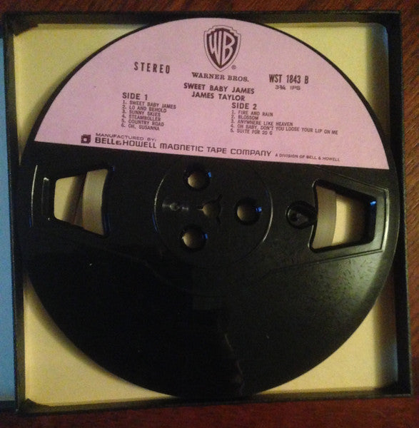 James Taylor (2) : Sweet Baby James (Reel, 4tr Stereo, 7" Reel, Album, Pin)