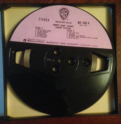 James Taylor (2) : Sweet Baby James (Reel, 4tr Stereo, 7" Reel, Album, Pin)