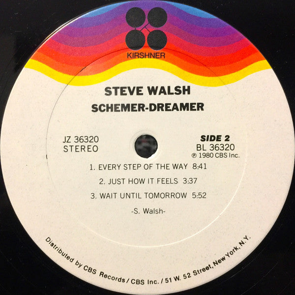 Steve Walsh : Schemer Dreamer (LP, Album, Pit)