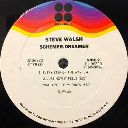 Steve Walsh : Schemer Dreamer (LP, Album, Pit)