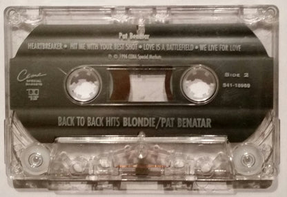 Blondie / Pat Benatar : Back To Back Hits  (Cass, Comp)