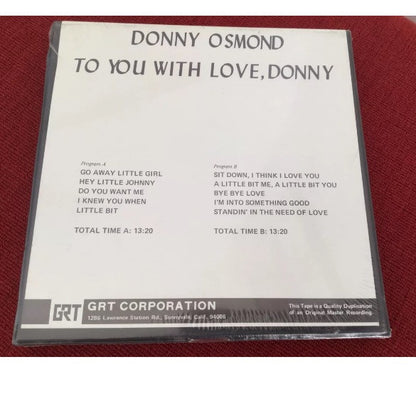 Donny Osmond : To You With Love, Donny (Reel, 4tr Stereo, Album)