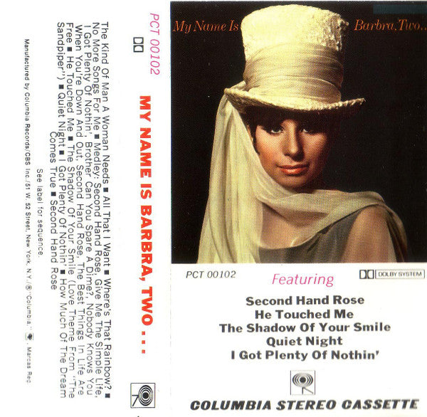 Barbra Streisand : My Name Is Barbra, Two... (Cass, Album, Dol)