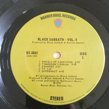 Black Sabbath : Black Sabbath Vol 4 (LP, Album, Gat)