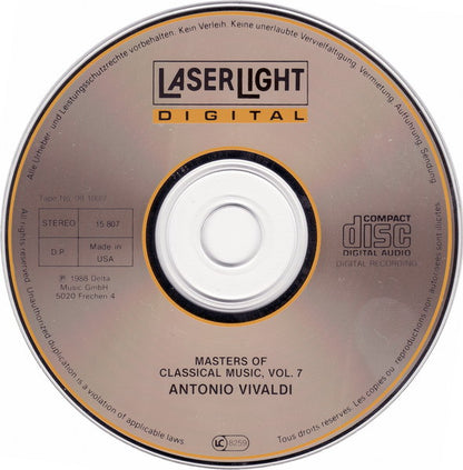 Vivaldi* : Masters Of Classical Music, Vol.7: Vivaldi (CD, Comp)