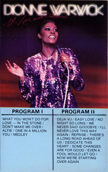 Dionne Warwick : Hot ! Live And Otherwise (Cass, Album, Club, Dol)