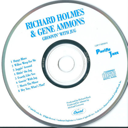 Richard Holmes* & Gene Ammons : Groovin' With Jug (CD, Comp, RE)