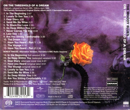 The Moody Blues : On The Threshold Of A Dream (SACD, Hybrid, Multichannel, Album, RM, Dig)