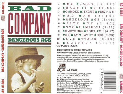 Bad Company (3) : Dangerous Age (CD, Album, Club)