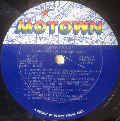 Diana Ross And The Supremes* : Love Child (LP, Album, RP, Roc)
