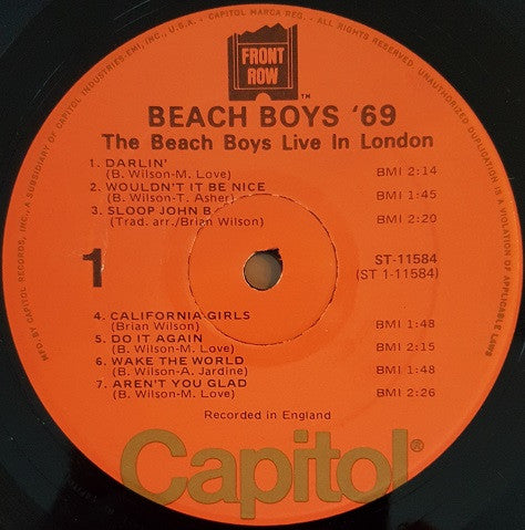 Buy The Beach Boys : Beach Boys '69 (The Beach Boys Live In London
