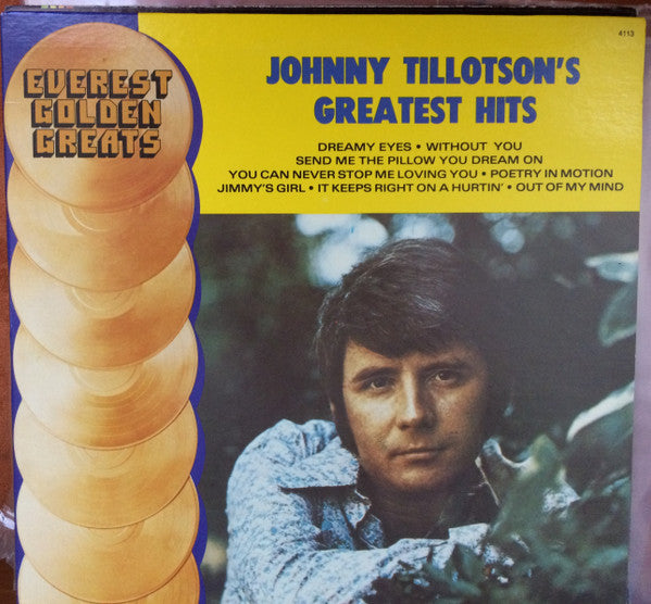 Johnny Tillotson : Johnny Tillotson's Greatest Hits (LP, Comp)