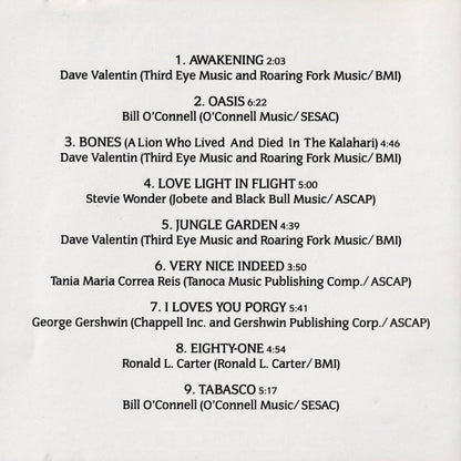 Dave Valentin : Jungle Garden (CD, Album)