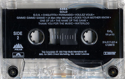 ABBA : Gold (Greatest Hits) (Cass, Comp, Club, RM, CrO)
