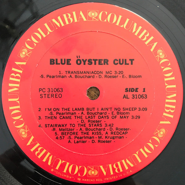 Blue Öyster Cult : Blue Öyster Cult (LP, Album, RE)