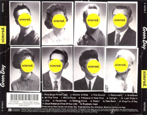 Green Day : Nimrod. (HDCD, Album, Club)