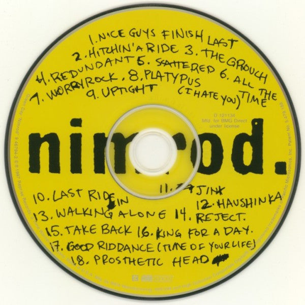 Green Day : Nimrod. (HDCD, Album, Club)